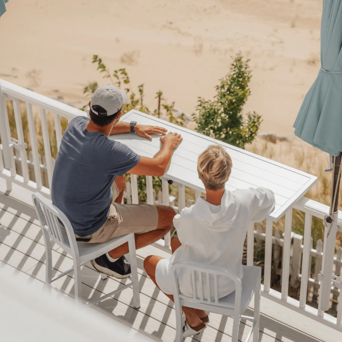 Railing Table for Balcony and Deck No Drilling - Love Your Deck