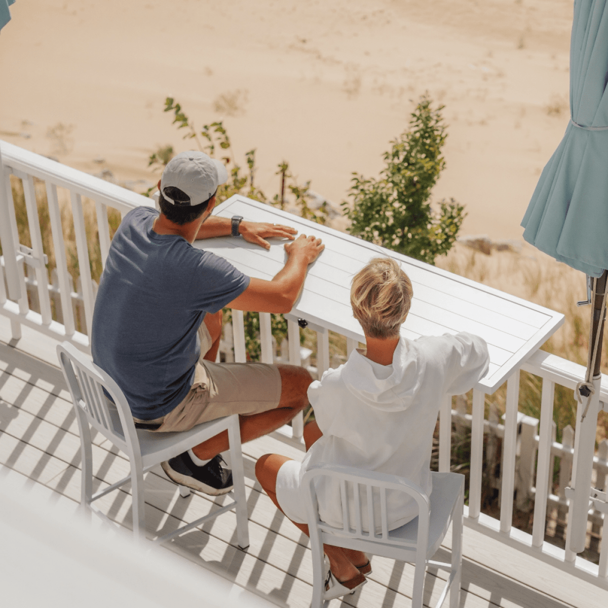 Deck Railing Bar Table