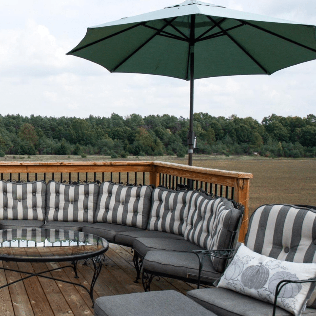 Deck Railing Umbrella Holder