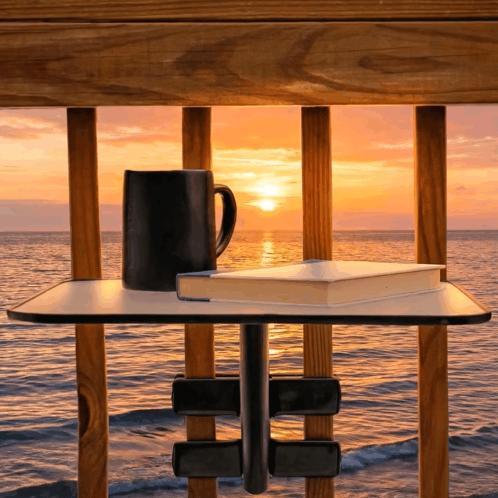 Balcony Deck Patio Railing Side Table