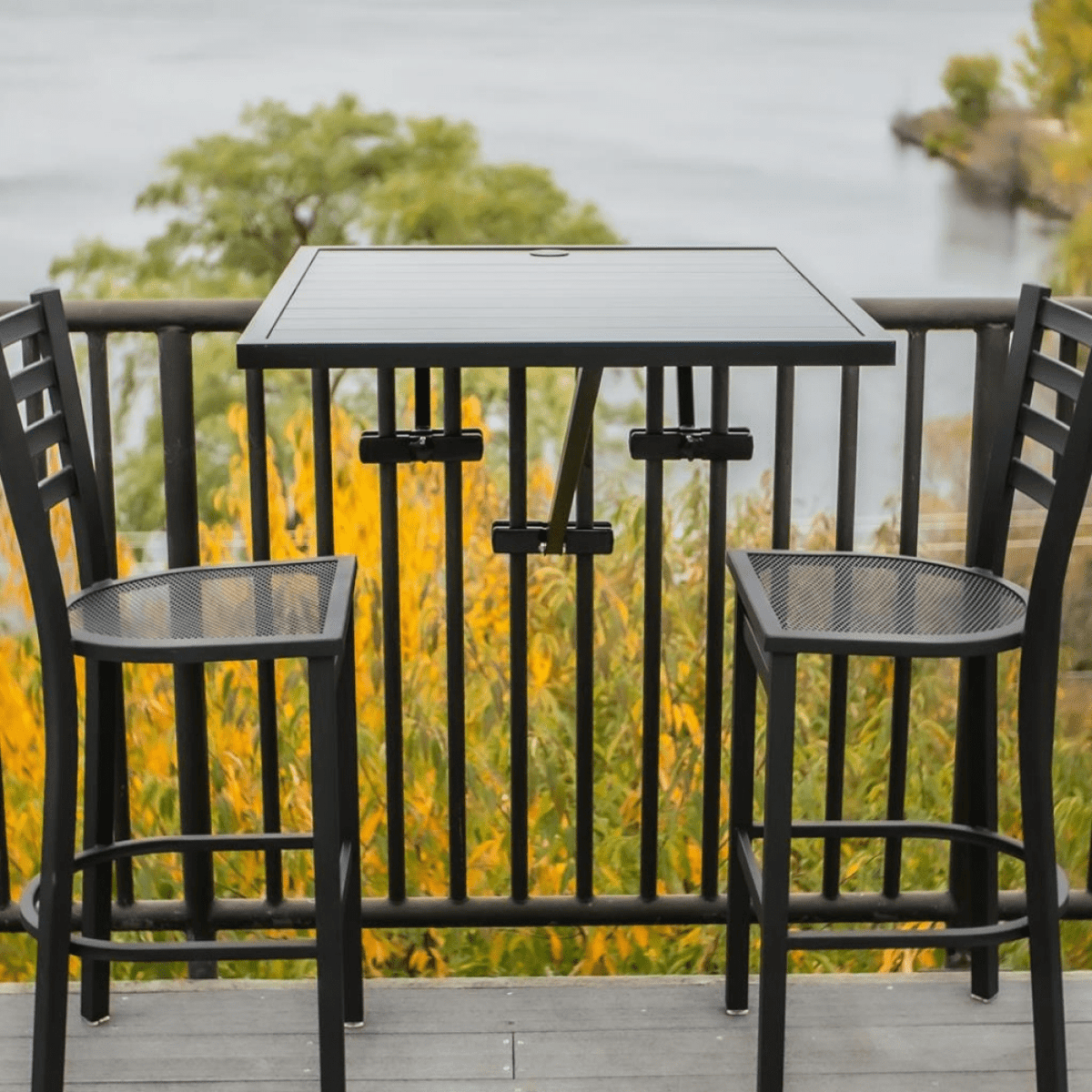 2‑Seat Deck Railing Table