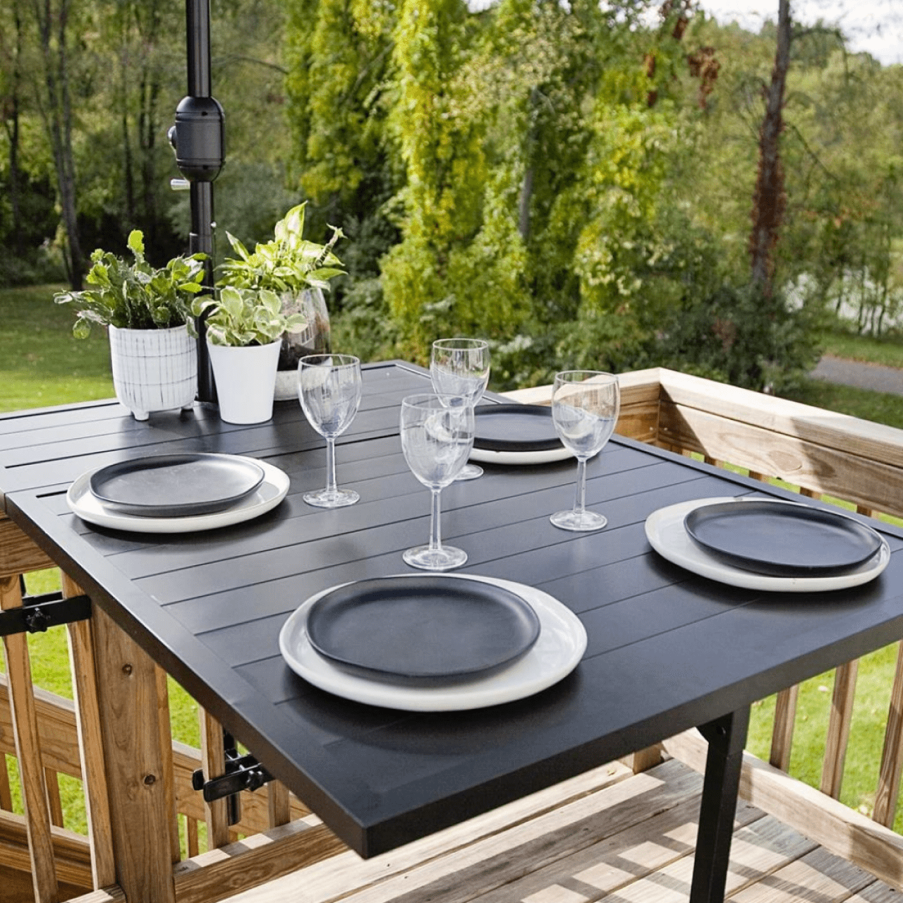4‑Seat Deck Railing Table