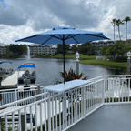 Deck Railing Bar Table