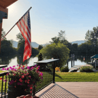 Deck Railing Bar Table