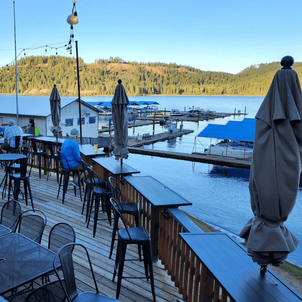 Deck Railing Bar Table
