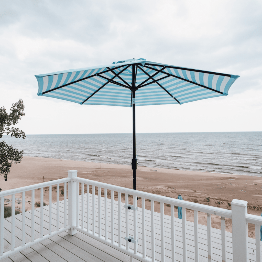 Deck Railing Umbrella Holder