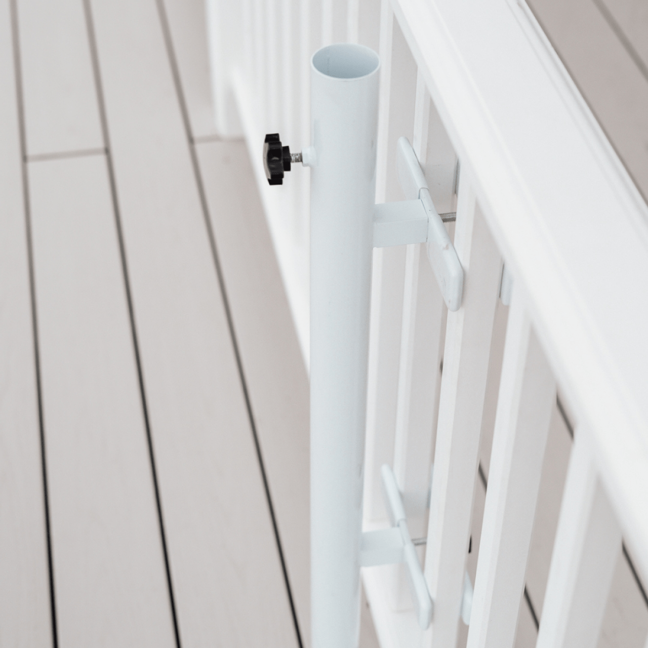 attach patio umbrella to deck railing Railing Mounted Umbrella Holder for Deck & Balcony Railings (Black or – Love Your Deck