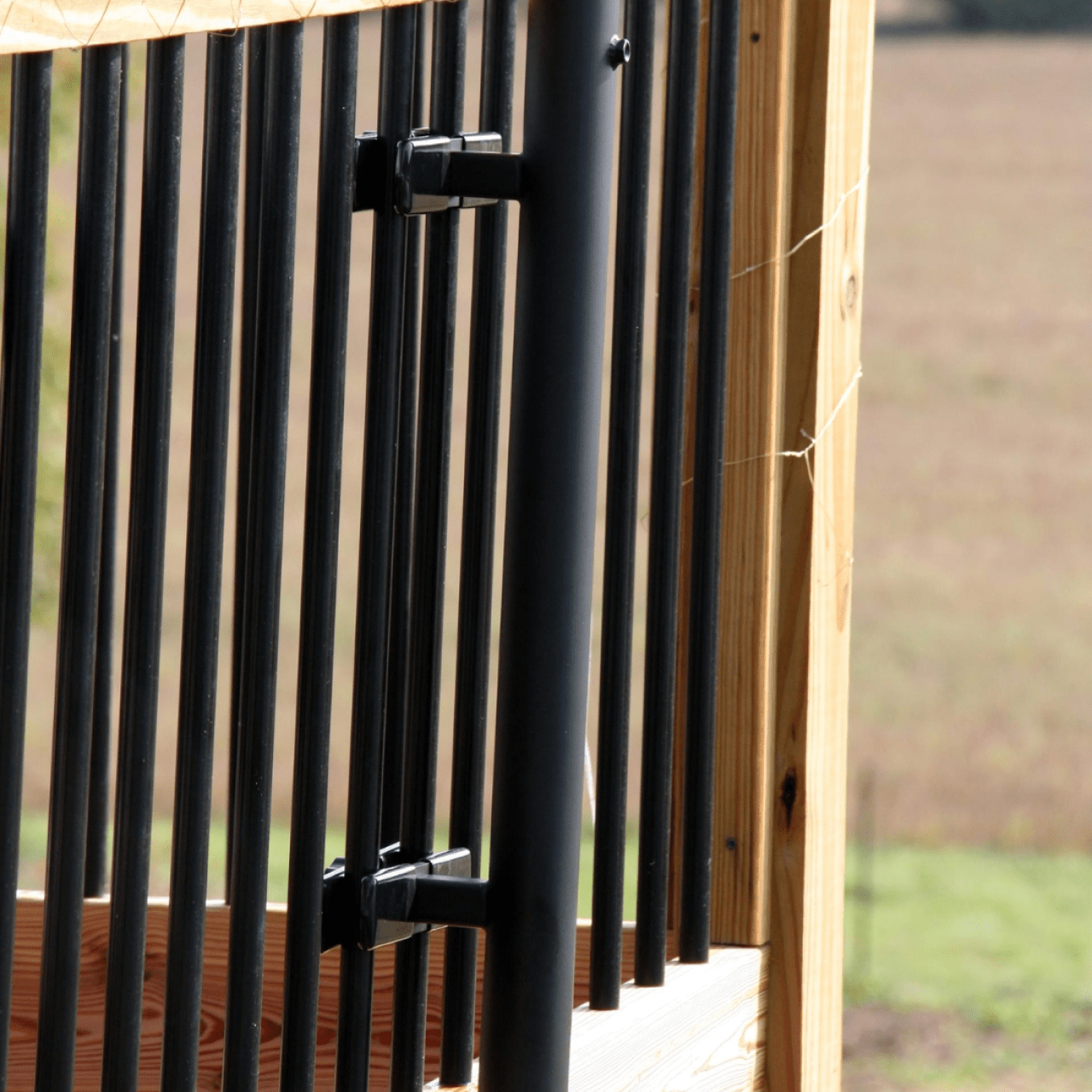 Railing Mounted Umbrella Holder for Deck & Balcony Railings (Black or – Love Your Deck