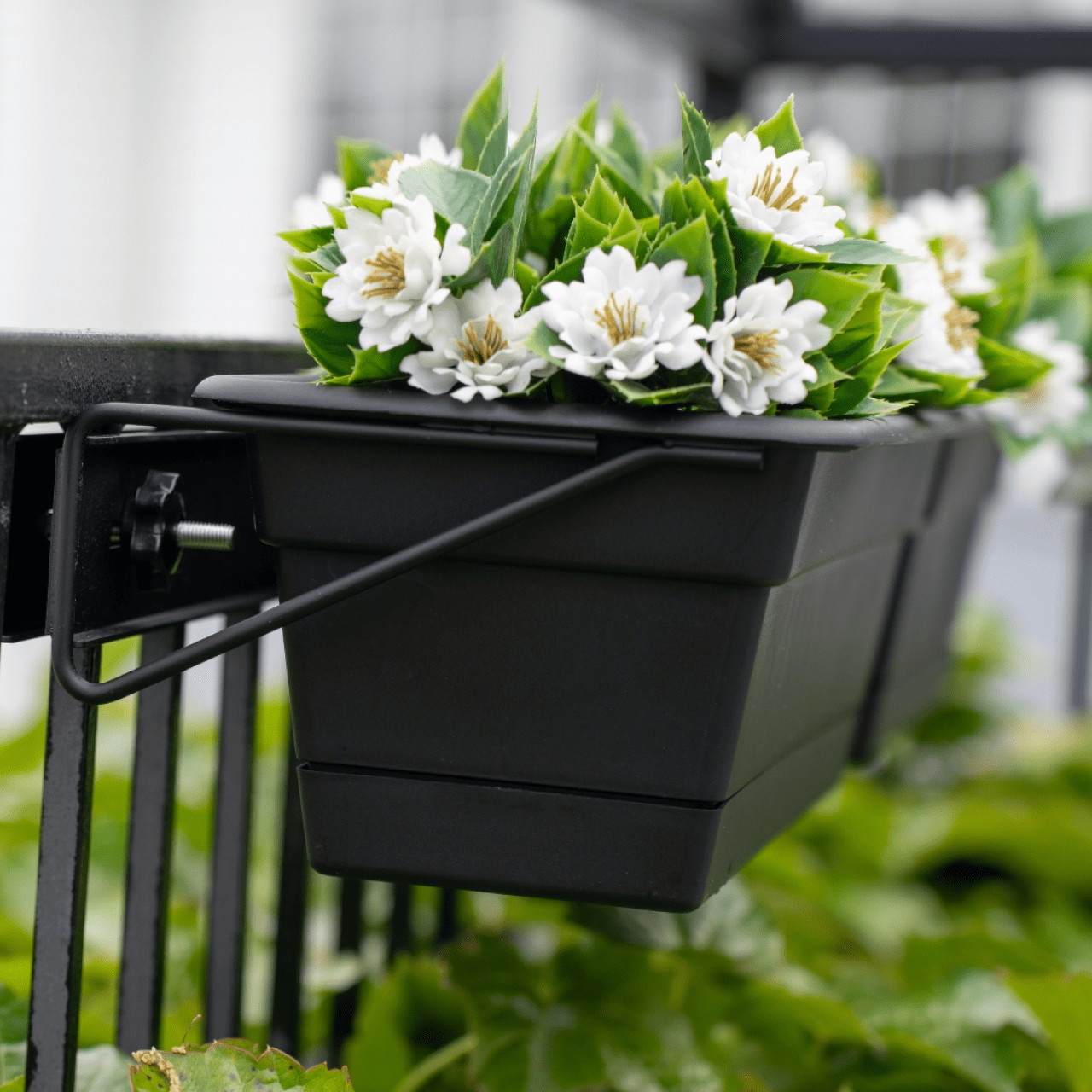 planter box that hangs over railing Railing Mounted Planter Box for Deck & Balcony Railings (Set of Two) – Love Your Deck