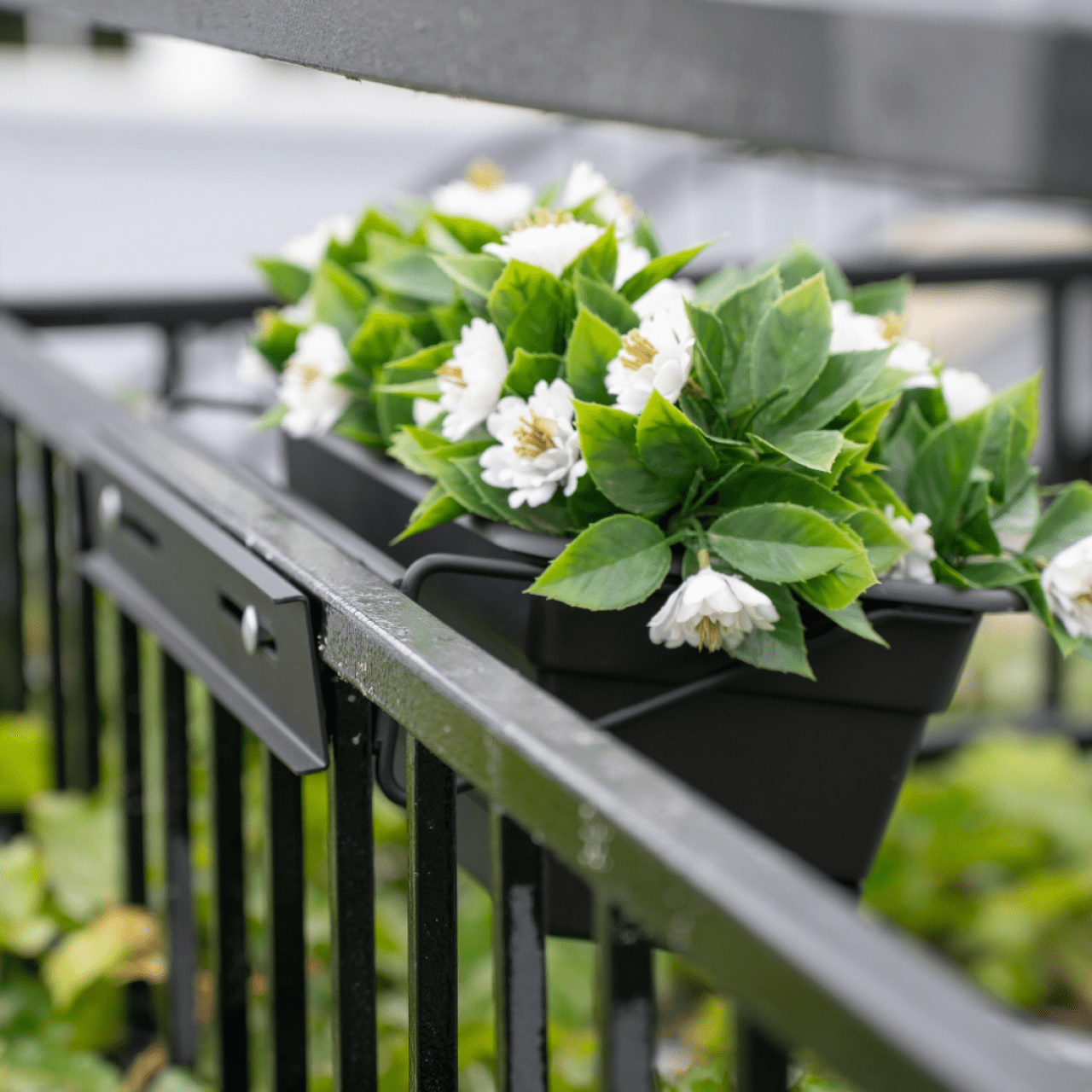 planter boxes hang on fence Railing Mounted Planter Box for Deck & Balcony Railings (Set of Two) – Love Your Deck