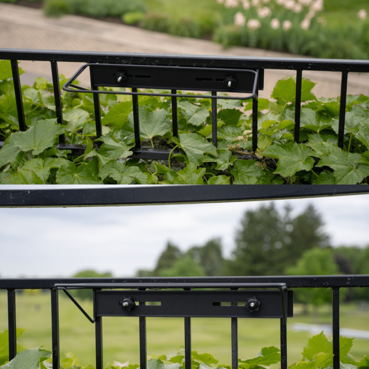 plant pots for deck railing Railing Mounted Planter Box for Deck & Balcony Railings (Set of Two) – Love Your Deck
